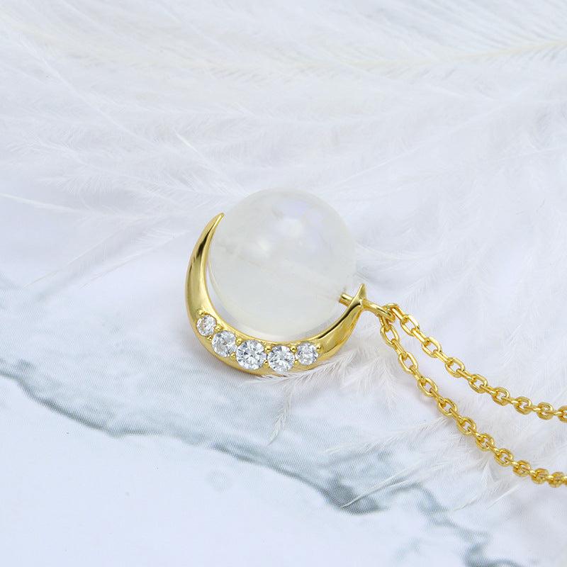 Dream Girl Moonstone Necklace
