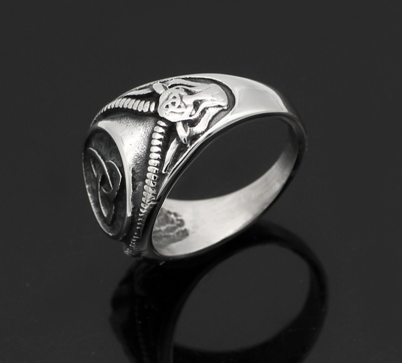 Domineering Mens Jewelry Vintage Ring silver