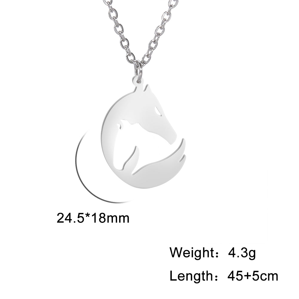 Fashion Cute Animal Penguin Goldfish Necklace