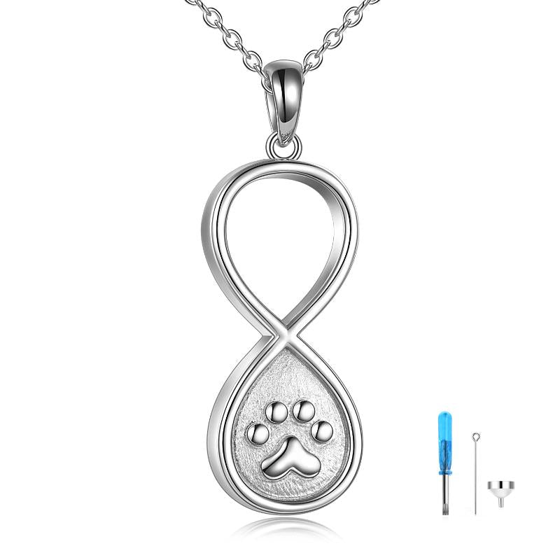 Pet Paw cremation urn jewelry necklace