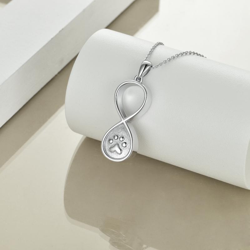 Pet Paw cremation urn jewelry necklace