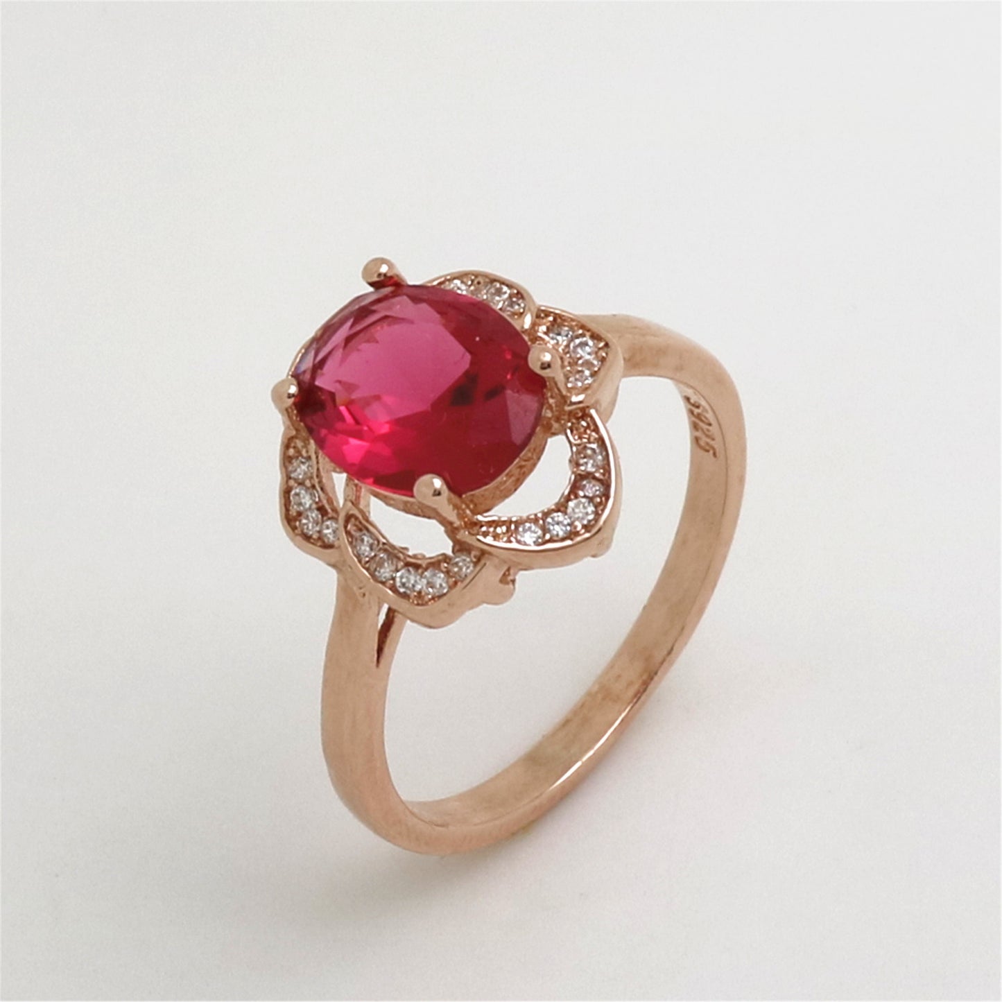 Red Rose Flower Ring