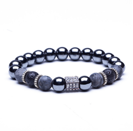 Natural Stone Crown Bracelet
