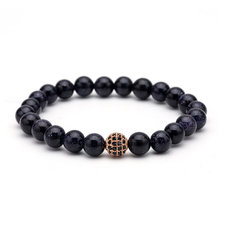 Natural Stone Crown Bracelet