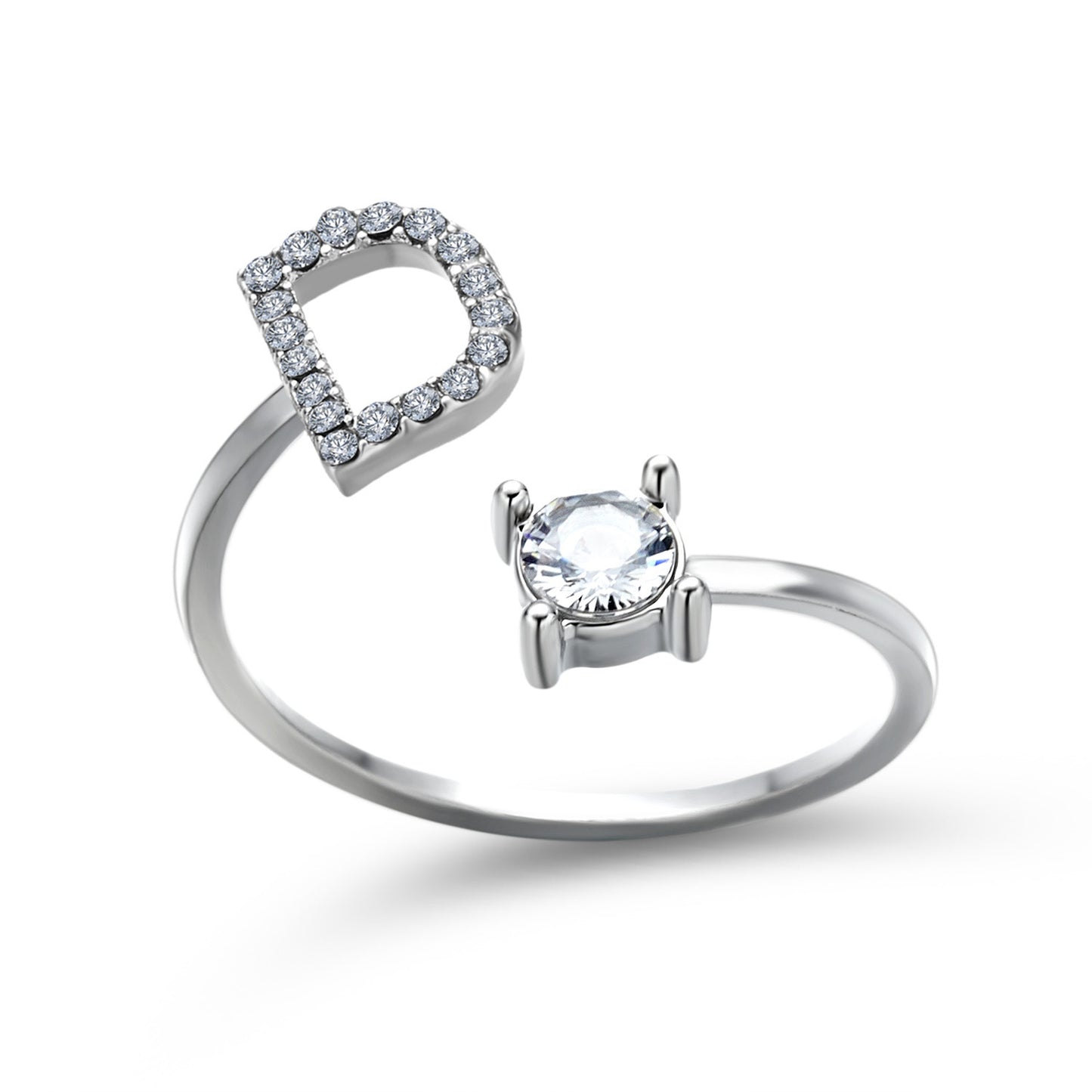 Adjustable Rings With Initial