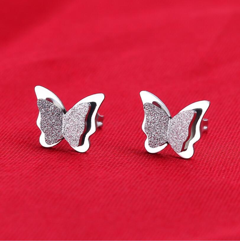 Stainless Steel Butterfly Necklace Female Temperament Clavicle Chain