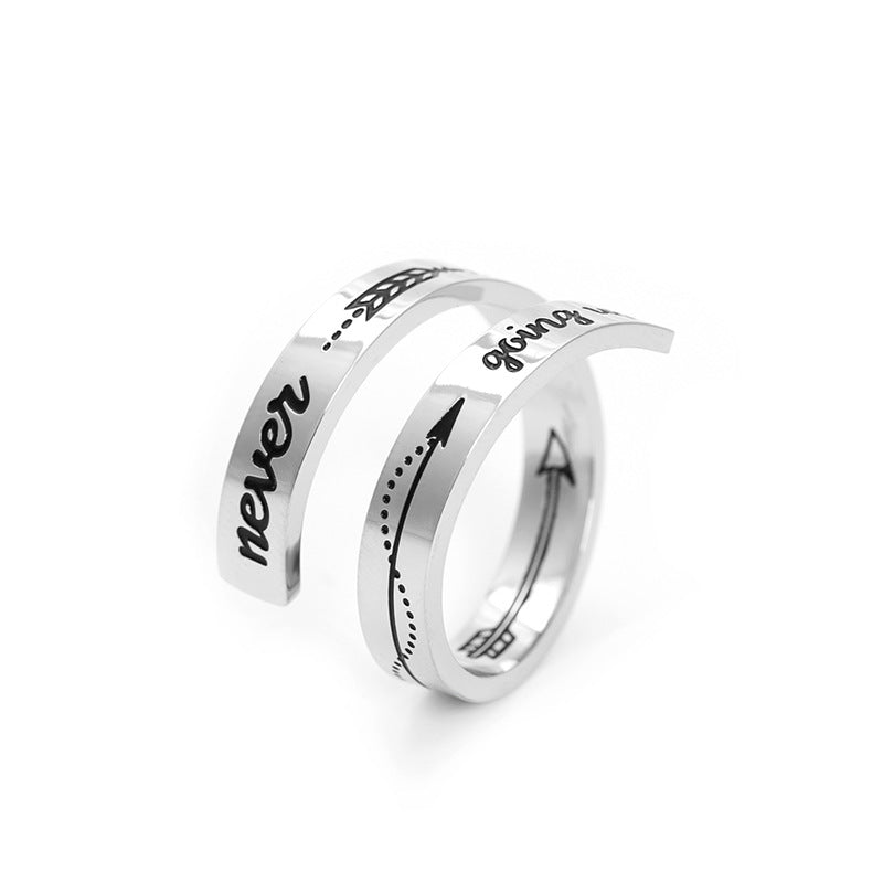 Personalized Double-layer Titanium Ring
