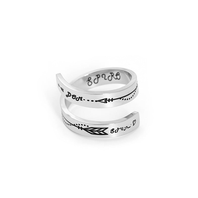 Double-layer Titanium Ring White