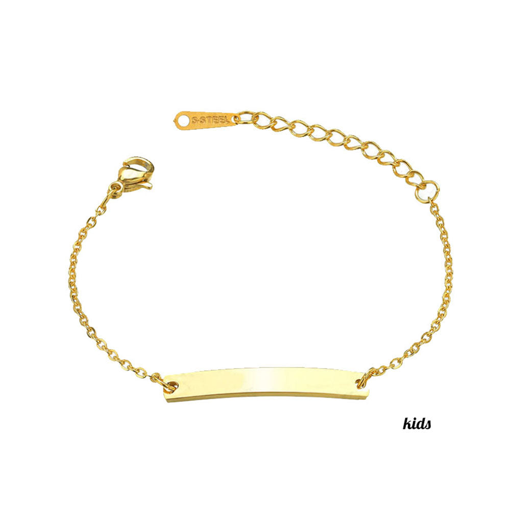 Stainless steel engraved bracelets for men