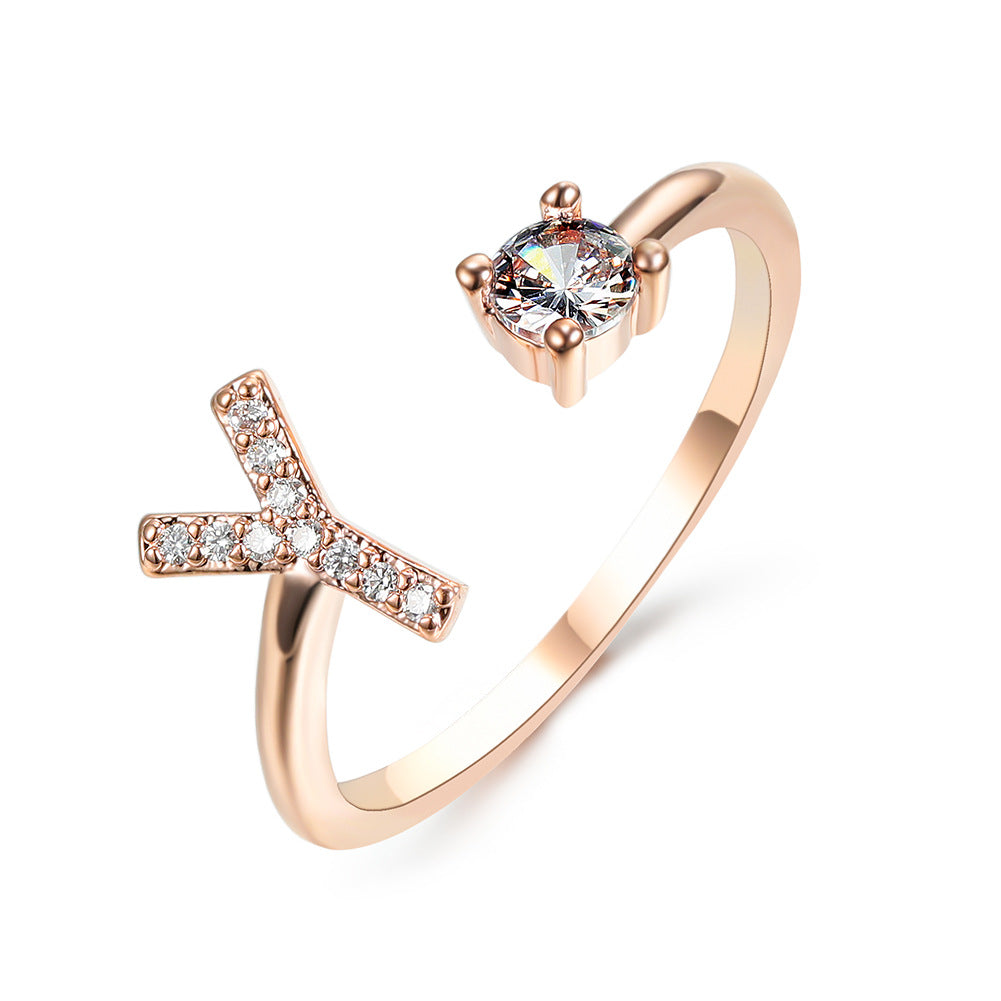 Adjustable Rings With Initial