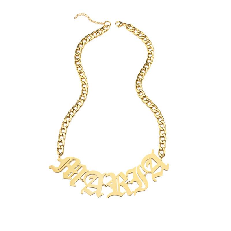 European And American Stainless Steel Personalized Necklace