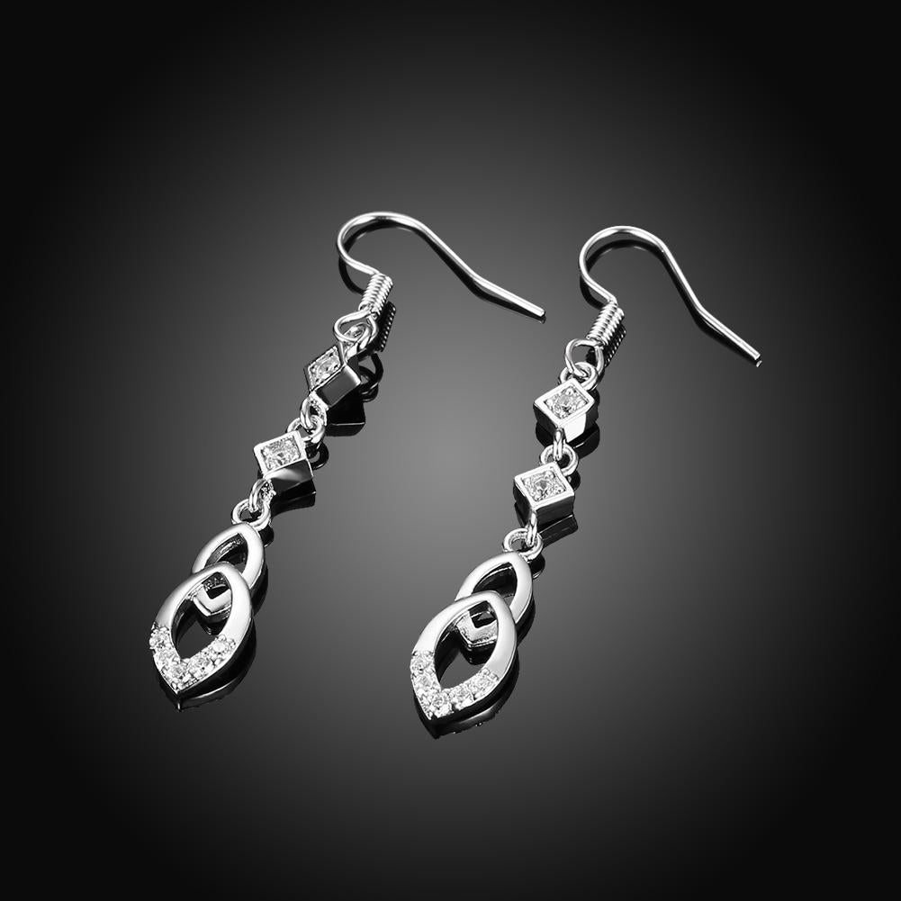 Dangling Infinity Drop Earrings Made with Elements
