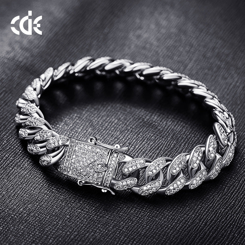 Amazon cross-border European and American Hip hop men's bracelet Cuban chain