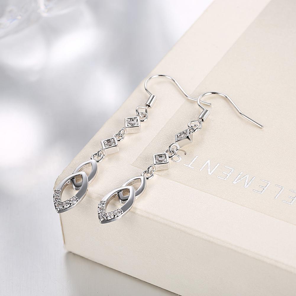Dangling Infinity Drop Earrings Made with Elements