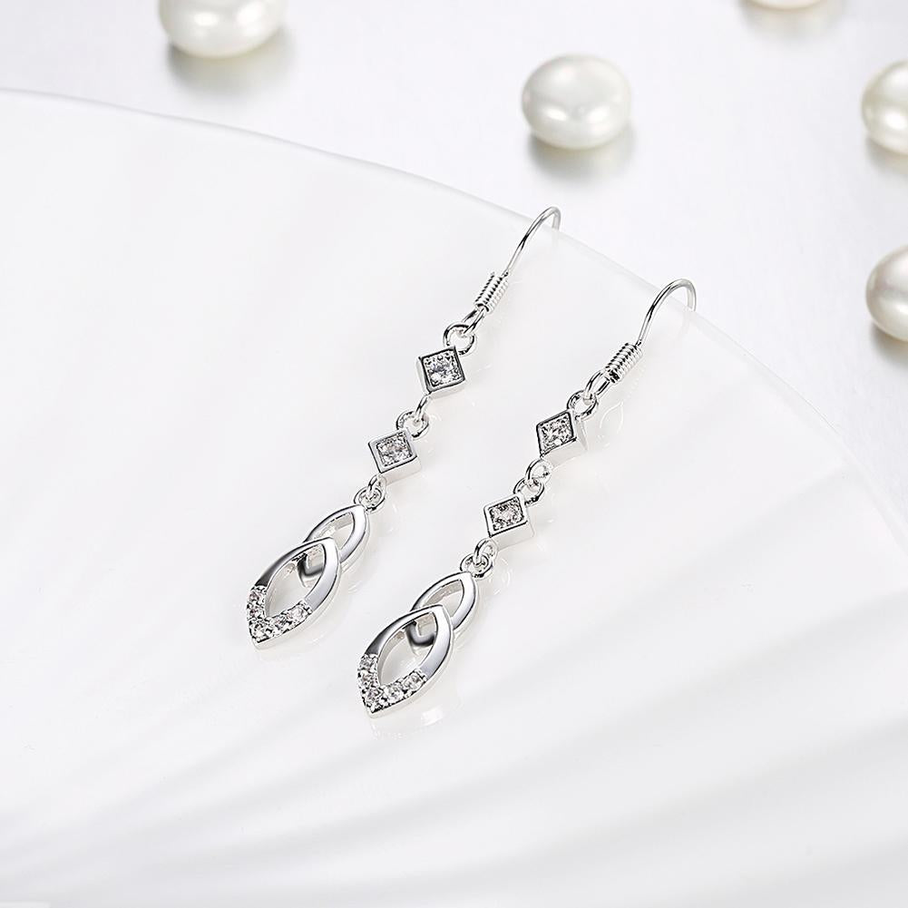 Dangling Infinity Drop Earrings Made with Elements