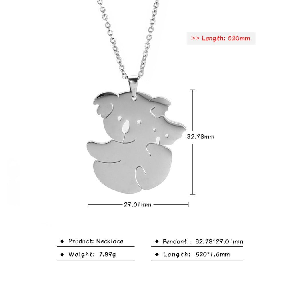 Fashion Cute Animal Penguin Goldfish Necklace