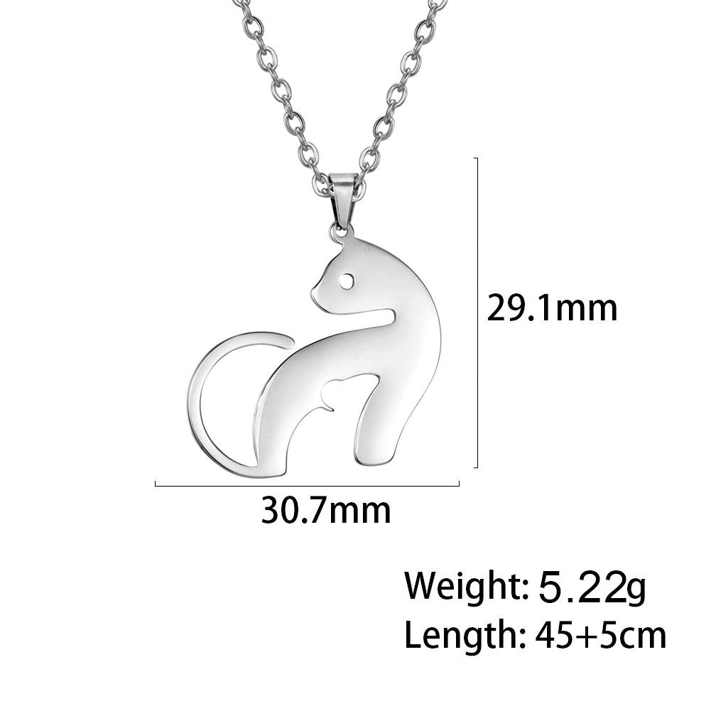 Fashion Cute Animal Penguin Goldfish Necklace
