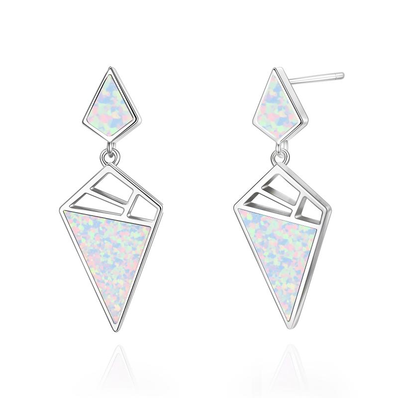 GTN Drop Stud Earring 925 Sterling Silver