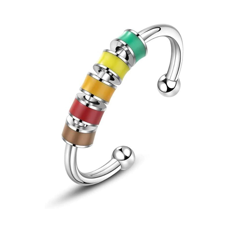 Unique Spinner Rings with multi color Beads