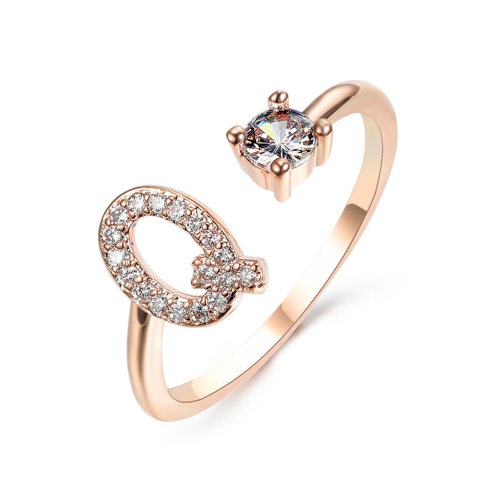 Adjustable Rings With Initial