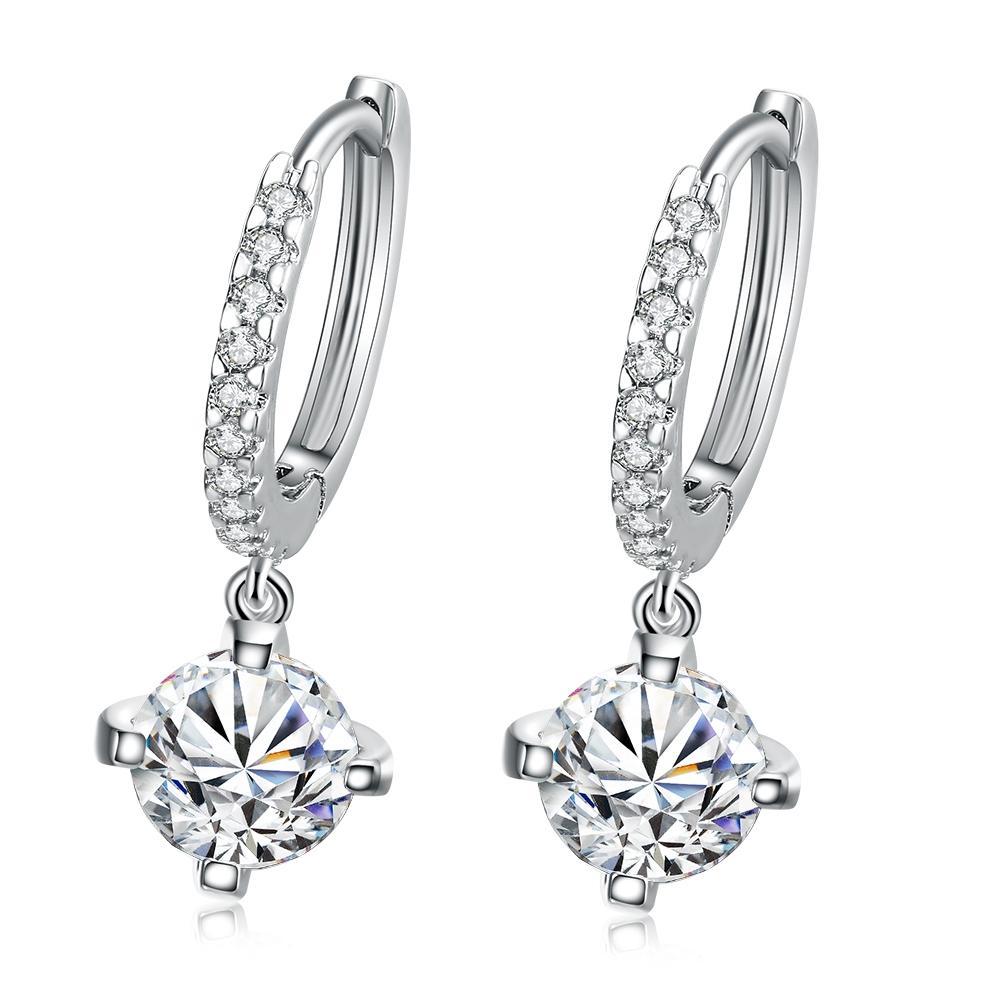 Dangling Pav'e Elements Drop Earrings