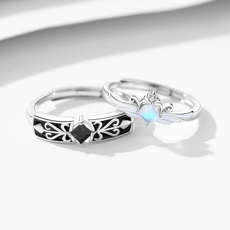Sterling Silver Men's And Women's Matching Ring