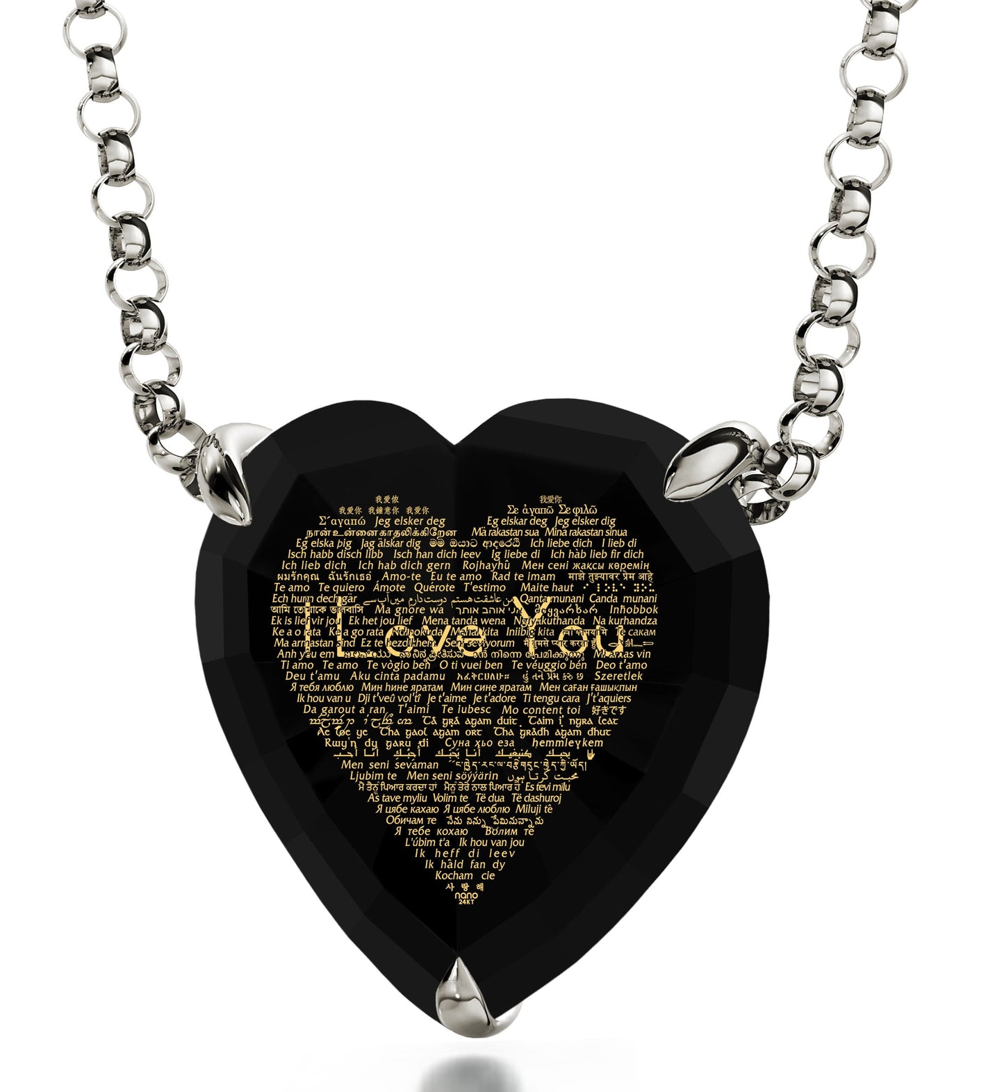 925 Sterling Silver Heart Necklace