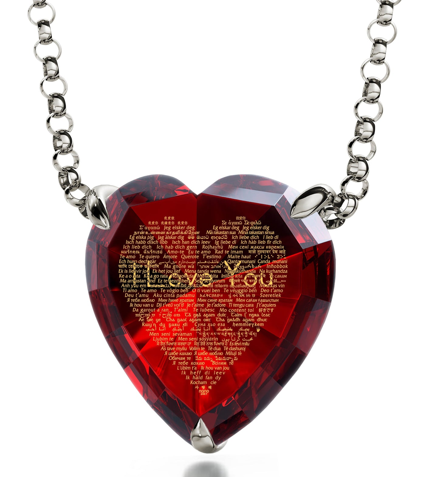 925 Sterling Silver Heart Necklace