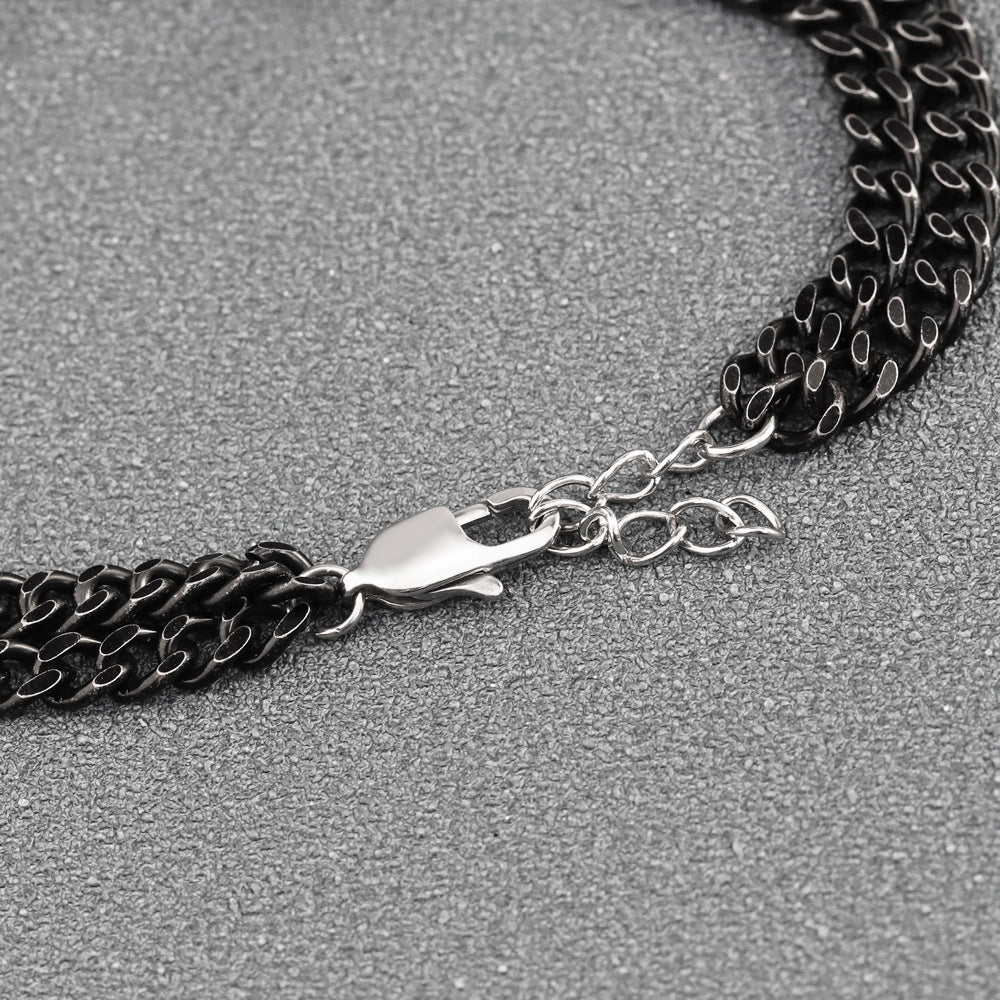 Men's Beaded Letter Bracelet