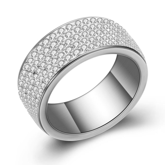 Crystal Shine Black Ring