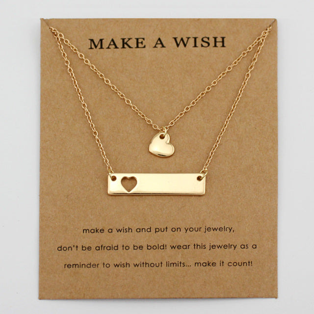 Mom Daughter Family Necklace