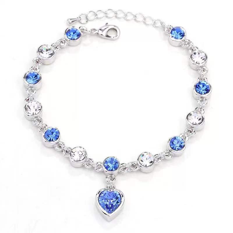 Multi-Color Stones Heart Shape Ring