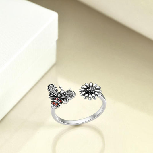 Adjustable Fancy Sterling Silver Rings