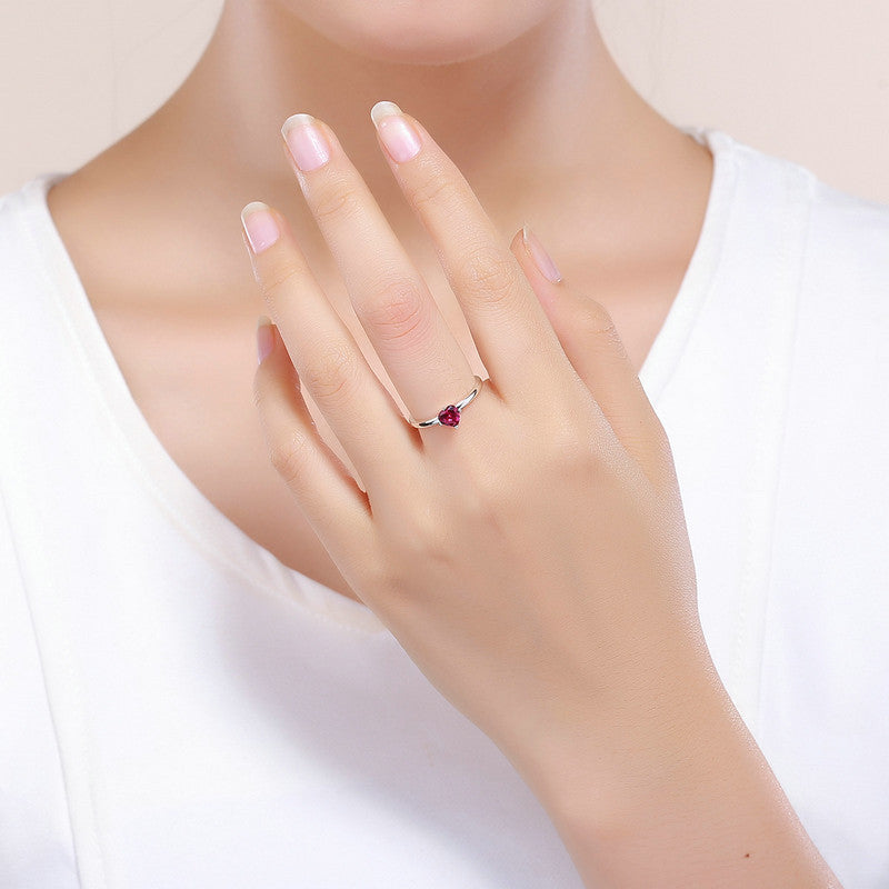 Inlaid Zircon Ring 