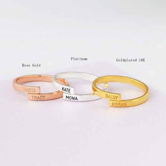 Customized Stainless Steel Ring Gold 