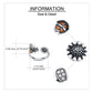 Adjustable Fancy Sterling Silver Rings size and detail