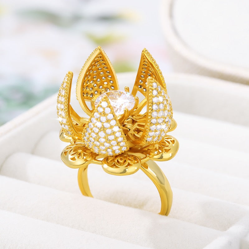 Bloomer Adjustable Fashion Rings for Women 