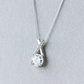 S925 Silver Pendant diamond necklace
