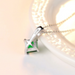 Sterling Silver Necklace Female Clavicle Chain Grandmother Green Jewelry Fashion Accessories Wholesale