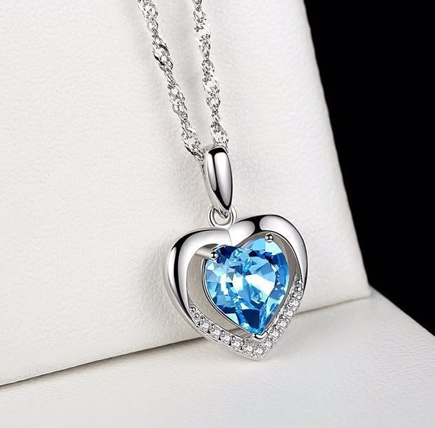 Gemstone pendant Necklace For Lover
