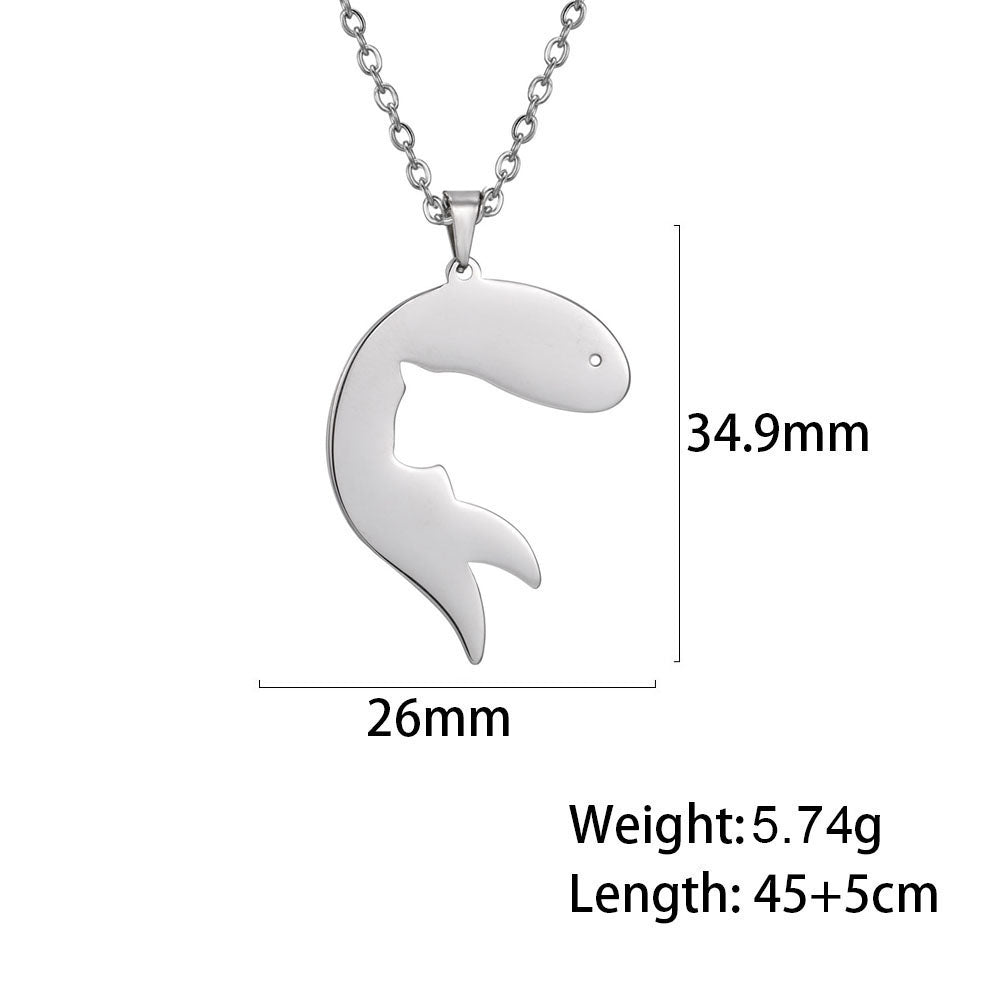 Fashion Cute Animal Penguin Goldfish Necklace