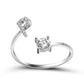 Adjustable 26 Initial Letter Ring For Women