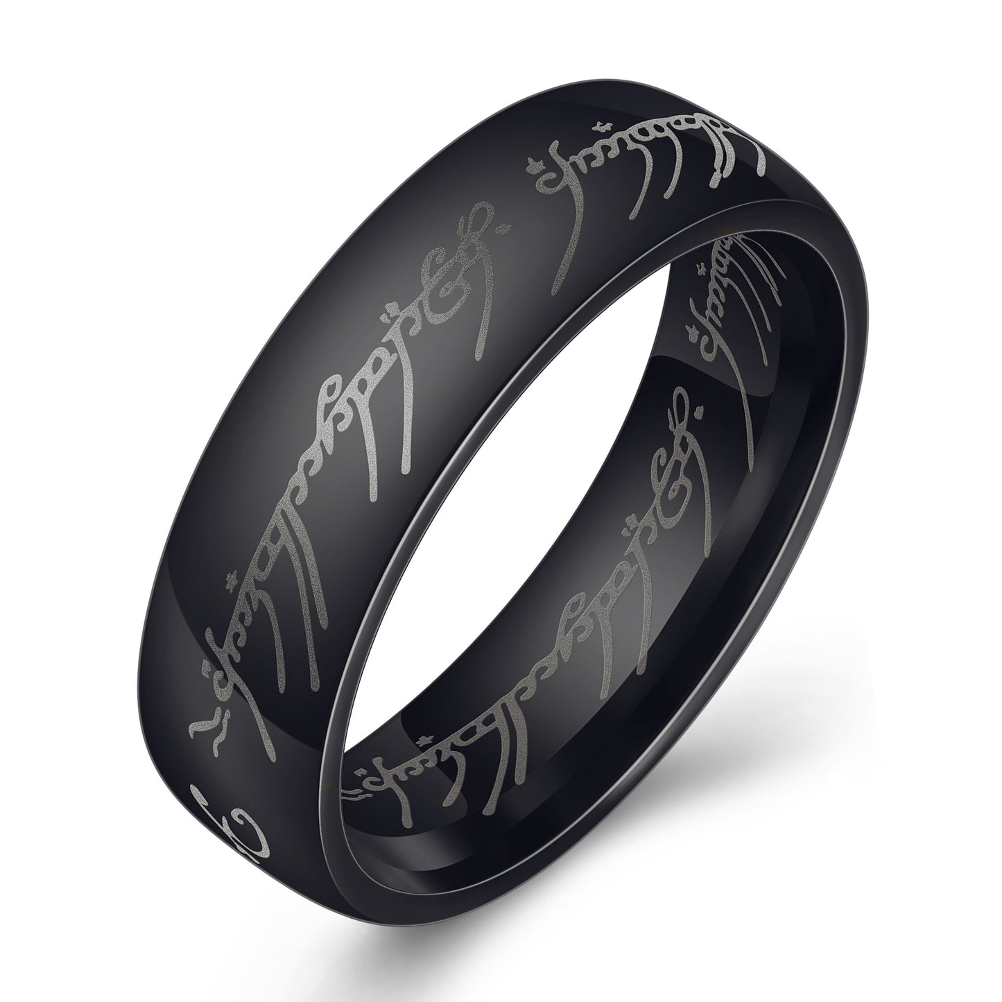 Popular Black Gold Stainless Steel Rings 