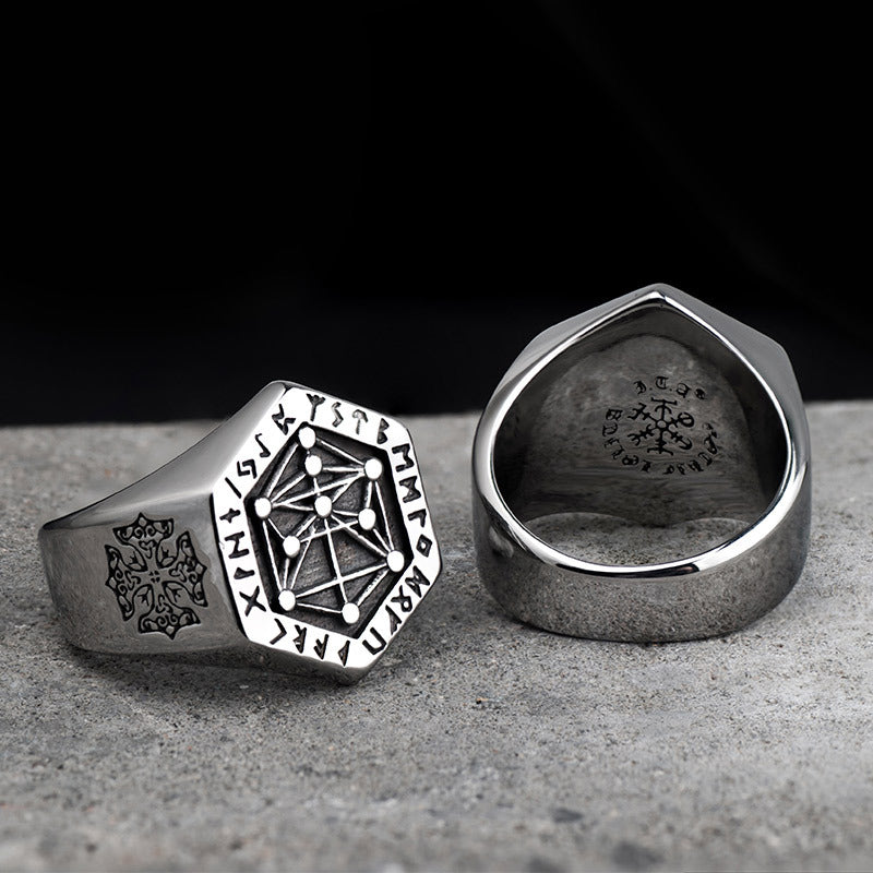 Nordic Viking Titanium Steel Ring