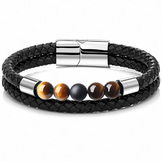 Handmade Natural Tiger's Eye Lava Stone