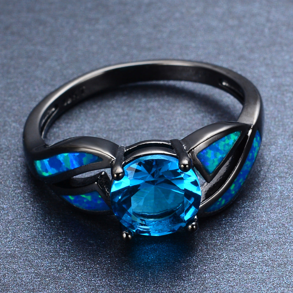 Zircon Diamond Ring
