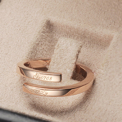 Personalized Name Ring Silver