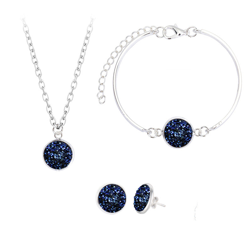 Crystal Cluster Glowing Jewelry Set