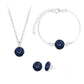Crystal Cluster Glowing Jewelry Set