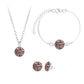 Crystal Cluster Glowing Jewelry Set